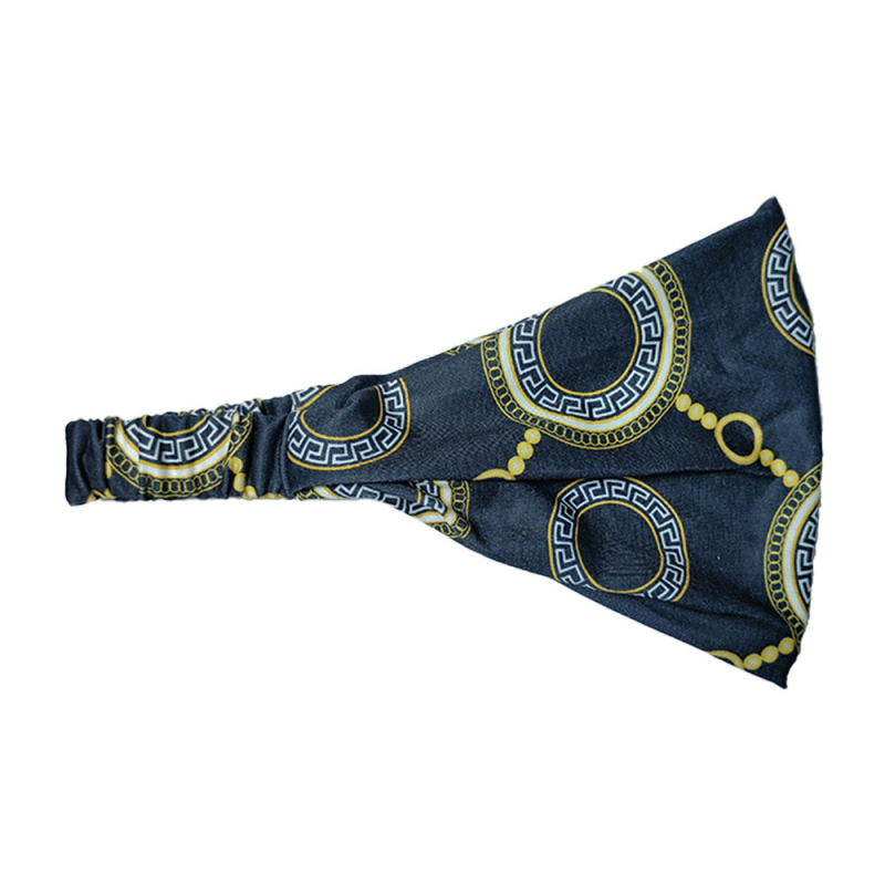 Meeste trükitud peapael Euroopa ja Ameerika uus elastne higi imav sportlik juuksepael õues jooksmiseks ja fitnessiks hingav juuksepael