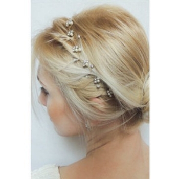 Euroopa ja Ameerika kuum müük Pearl Rhinestones lastele lilletüdruk juuksepael pulm pruudi juukseaksessuaarid valge lõnga kleit rhinestones ehted