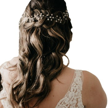 Euroopa ja Ameerika kuum müük Pearl Rhinestones lastele lilletüdruk juuksepael pulm pruudi juukseaksessuaarid valge lõnga kleit rhinestones ehted