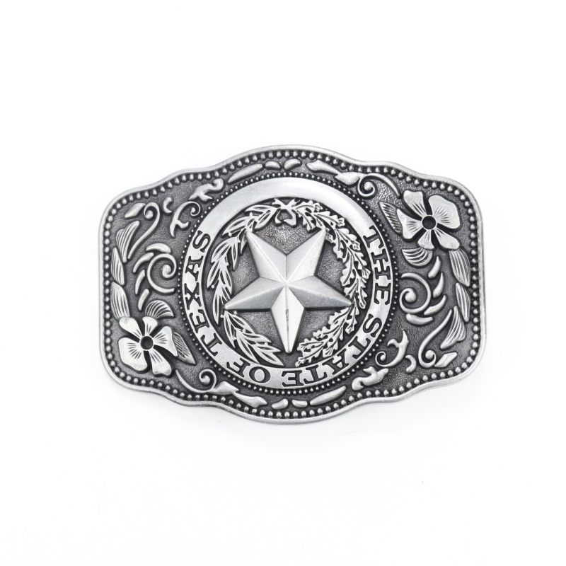 Amazon Zinc West Denim vööpandla Texas Bullheadi viieharulise tähega Euroopa ja Ameerika vintage vööpandla