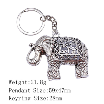 Τουριστικό δώρο αναμνηστικών δημοφιλή κοσμήματα απλό μπρελόκ μενταγιόν ελέφαντα