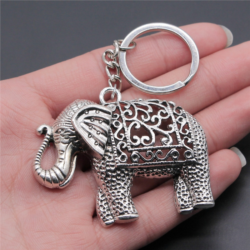 Turisztikai szuvenír ajándék népszerű ékszer egyszerű elefánt medál kulcstartó