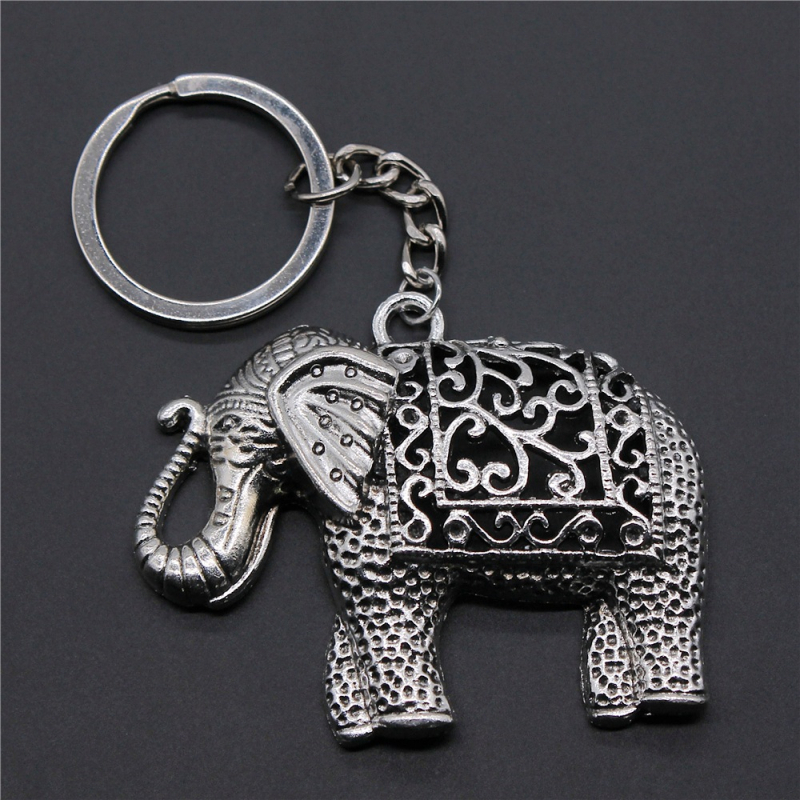 Turisztikai szuvenír ajándék népszerű ékszer egyszerű elefánt medál kulcstartó