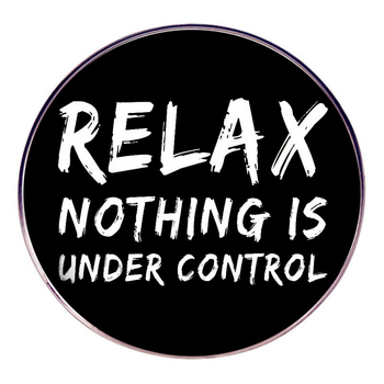 Atsipalaiduokite kontroliuojamai Sagė Juokinga angliška segtuko ženkliukas Metalo lydinio ženkliukų aksesuarai