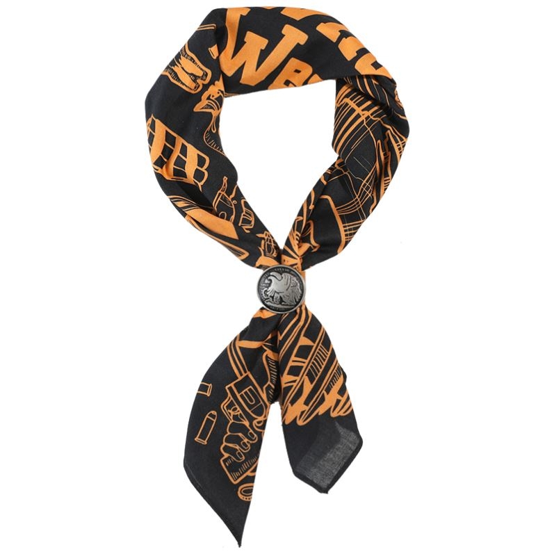 Zapadnjački traper pamučni mali kvadratni šal za vrat američki stil retro šal za glavu Ami Kaji šal za motociklističke hlače šal za muškarce