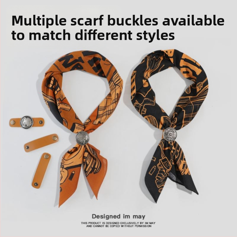 Zapadnjački traper pamučni mali kvadratni šal za vrat američki stil retro šal za glavu Ami Kaji šal za motociklističke hlače šal za muškarce