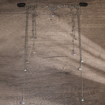 Uus eksootiline stiil antiikne stiil printsess juuste aksessuaarid naiste pruudi pea kett kulmude tilk kõik sobivad pikad tutiga peakatted