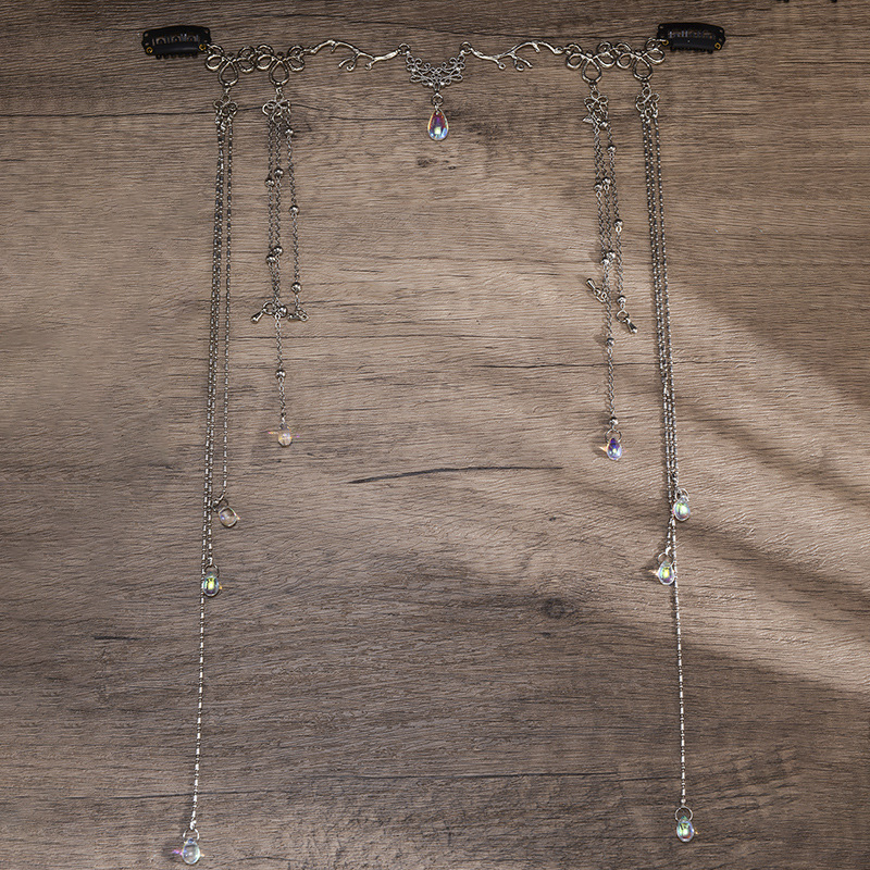 Uus eksootiline stiil antiikne stiil printsess juuste aksessuaarid naiste pruudi pea kett kulmude tilk kõik sobivad pikad tutiga peakatted