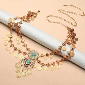 Uued sulamist vintage tutiga mündid kõhutantsu vööketiga daamidele, uhked ehted igapäevaseks kandmiseks tehase otsemüügist