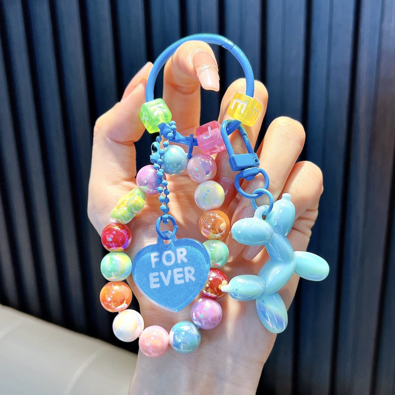 Gyöngyös ülő medve kulcstartó medál, gyönyörű akril táskába akasztható autós kulcstartó, kis ajándék, nagykereskedelem