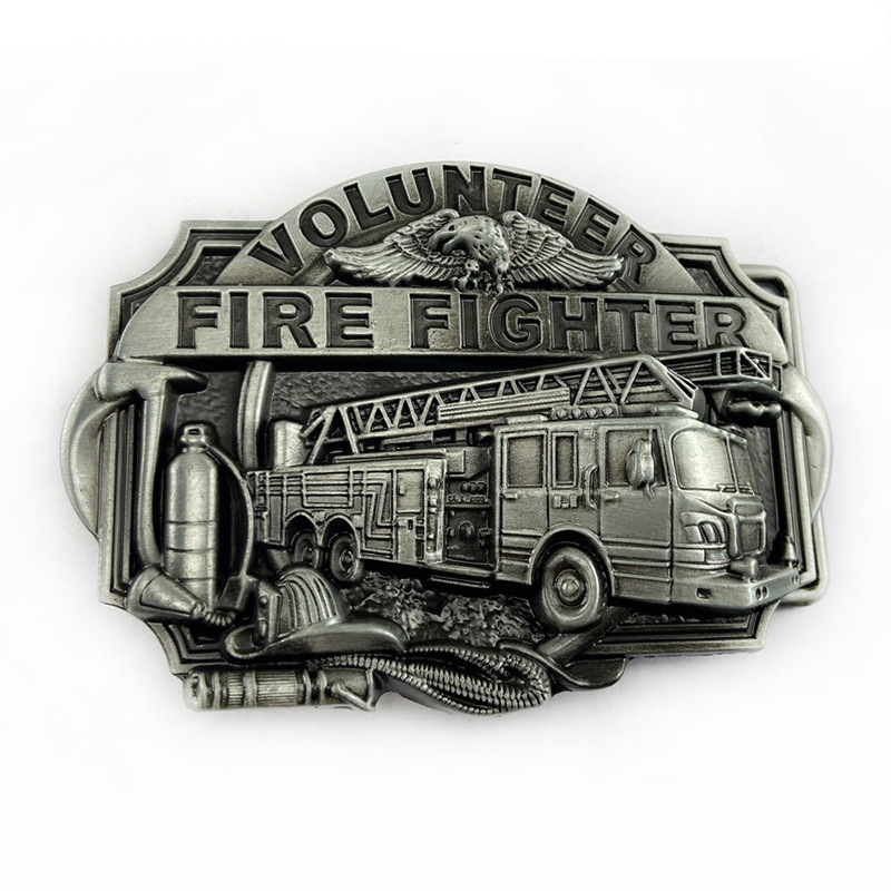 Ugniagesių diržo sagtis sandėlyje, didmeninė prekyba ugnies serijos lydinio diržo sagtimi, madinga asmenybė, džinsų sagtis