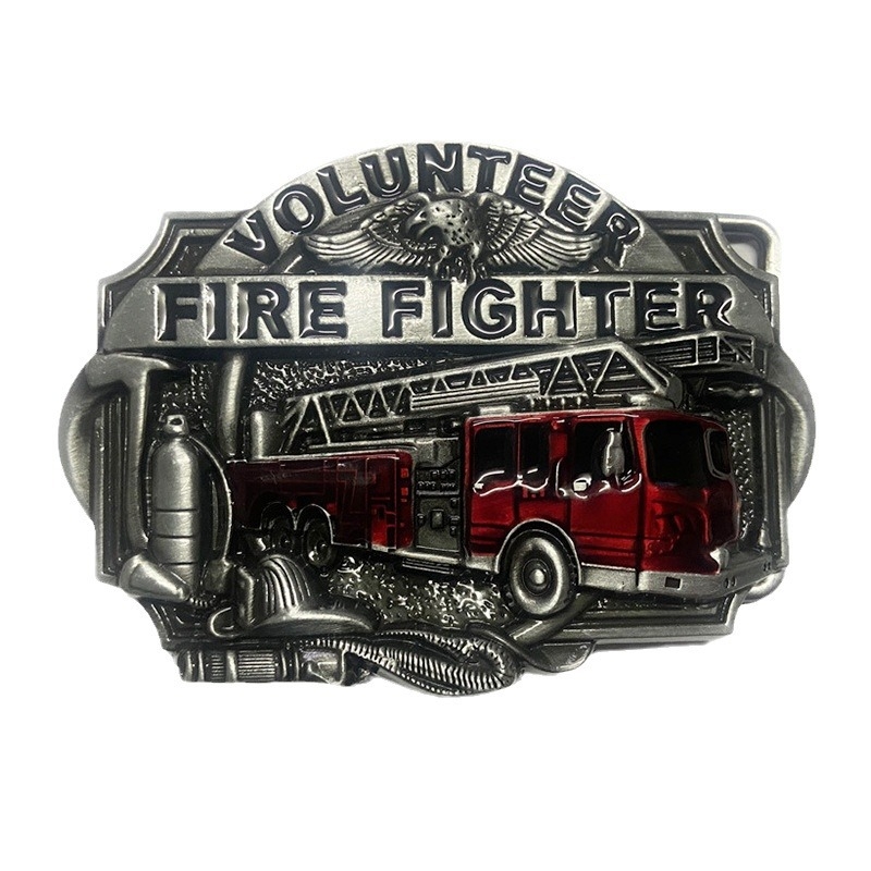 Ugniagesių diržo sagtis sandėlyje, didmeninė prekyba ugnies serijos lydinio diržo sagtimi, madinga asmenybė, džinsų sagtis