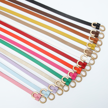 Új, menő, koreai stílusú, Chanel stílusú női öv, egyszerű, 8-as alakú csattal, mindenhez illő, többszínű, dekoratív vékony öv