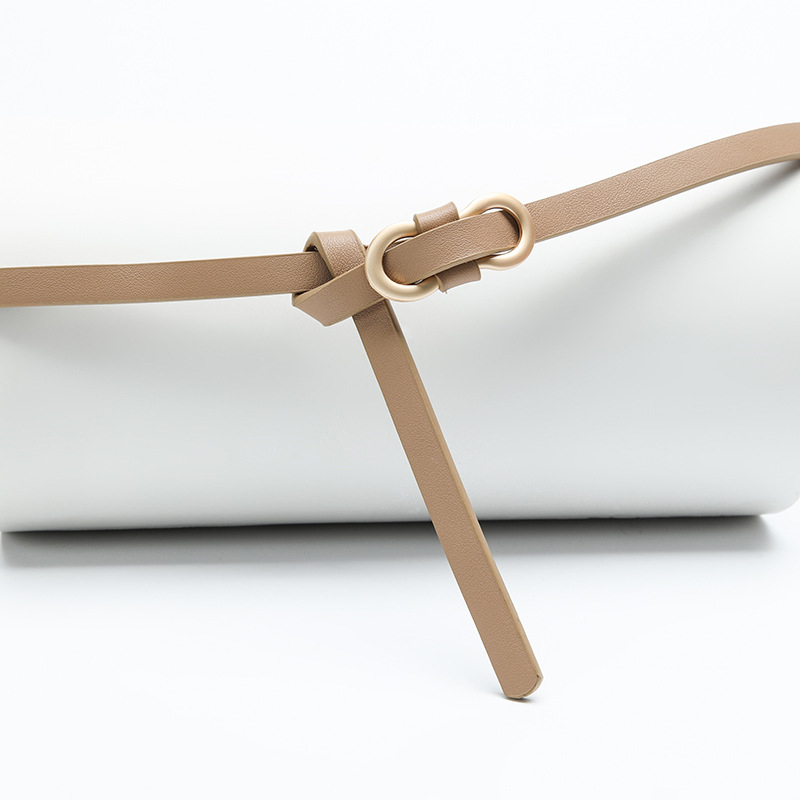 Új, menő, koreai stílusú, Chanel stílusú női öv, egyszerű, 8-as alakú csattal, mindenhez illő, többszínű, dekoratív vékony öv