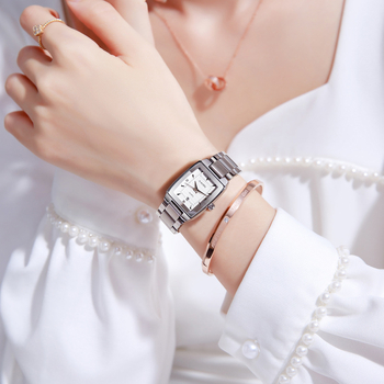 Γυναικείο Ρολόι Live Explosions Niche Light Πολυτελές Vintage Wine Barrel Αδιάβροχο Γυναικείο Ρολόι Square Ins Style Small Dial