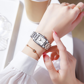 Γυναικείο Ρολόι Live Explosions Niche Light Πολυτελές Vintage Wine Barrel Αδιάβροχο Γυναικείο Ρολόι Square Ins Style Small Dial