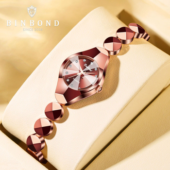 Binbang női kvarcóra vízálló, minden mérkőzésre alkalmas, csúcskategóriás, kiváló karkötő, divatos, stílusos, könnyű, luxus, határokon átnyúló