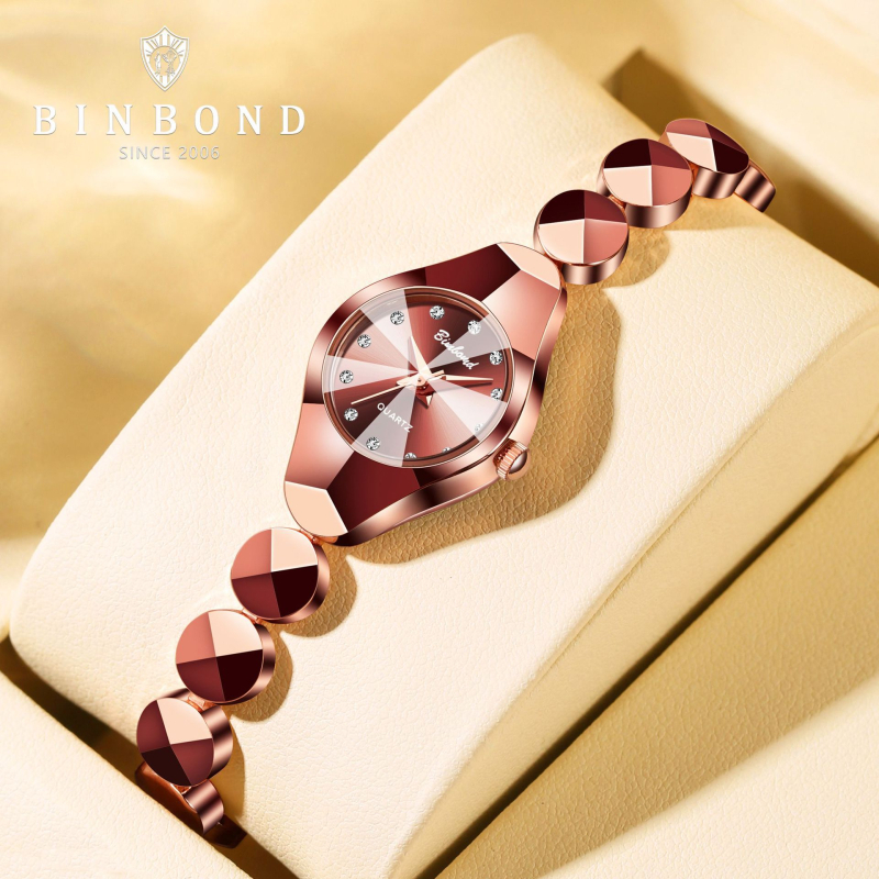 Binbang női kvarcóra vízálló, minden mérkőzésre alkalmas, csúcskategóriás, kiváló karkötő, divatos, stílusos, könnyű, luxus, határokon átnyúló