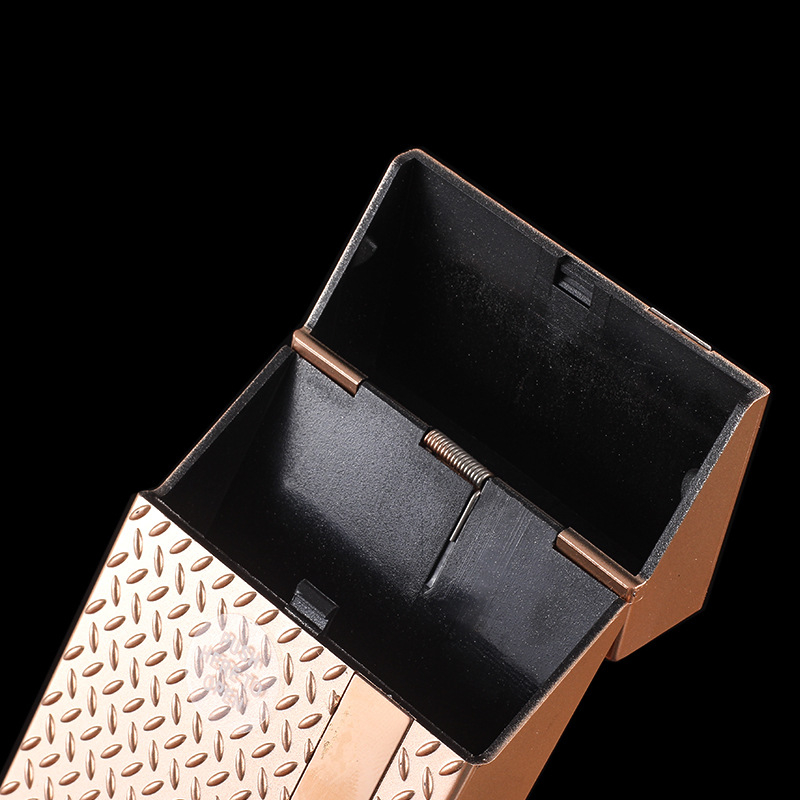 Plastikust sigaretiümbris vertikaalne ereda ribaga peenike sigaretiümbris võib pakkida terve paki kaasaskantavat sigaretiümbrise sisemine pandla lüliti elastne kate hoiukarbis survetakistus