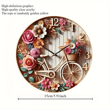 Στρογγυλό 2D επίπεδο διαφανές ακρυλικό, συλλέκτης φωτός παραθύρου σε στυλ βιτρό, κατάλληλο για εσωτερικούς χώρους,