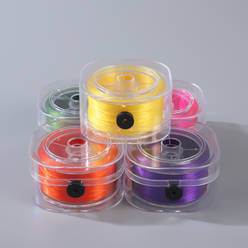 0,8 mm-es lapos selyem rugalmas spandex barkácsolt kézzel készített karkötő gumiszalaggal, kopásálló rugalmas vonallal, színes gyöngyös selyemvonal