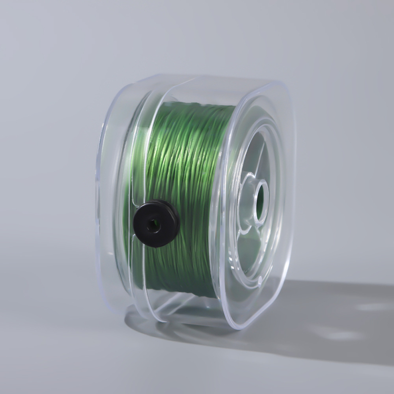 0,8 mm-es lapos selyem rugalmas spandex barkácsolt kézzel készített karkötő gumiszalaggal, kopásálló rugalmas vonallal, színes gyöngyös selyemvonal