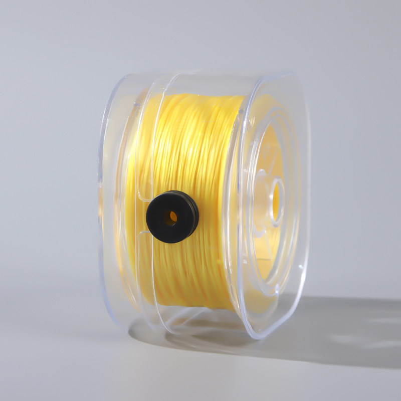 0,8 mm-es lapos selyem rugalmas spandex barkácsolt kézzel készített karkötő gumiszalaggal, kopásálló rugalmas vonallal, színes gyöngyös selyemvonal