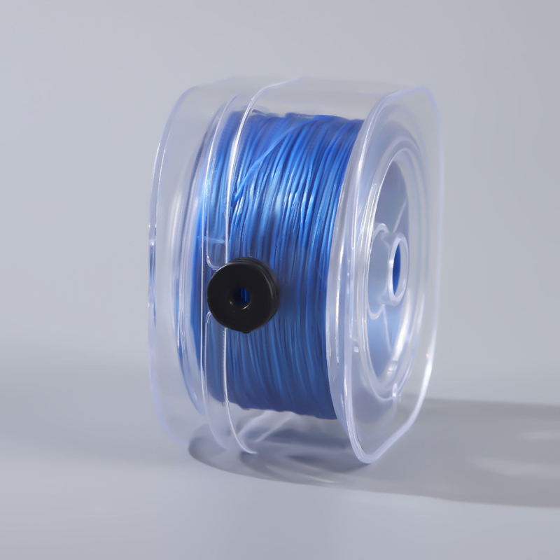 0,8 mm-es lapos selyem rugalmas spandex barkácsolt kézzel készített karkötő gumiszalaggal, kopásálló rugalmas vonallal, színes gyöngyös selyemvonal