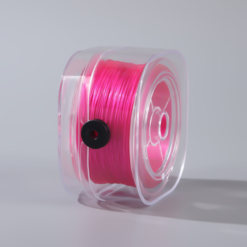 0,8 mm-es lapos selyem rugalmas spandex barkácsolt kézzel készített karkötő gumiszalaggal, kopásálló rugalmas vonallal, színes gyöngyös selyemvonal