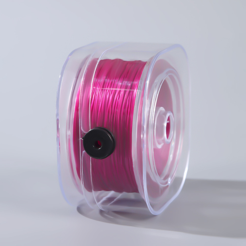 0,8 mm-es lapos selyem rugalmas spandex barkácsolt kézzel készített karkötő gumiszalaggal, kopásálló rugalmas vonallal, színes gyöngyös selyemvonal