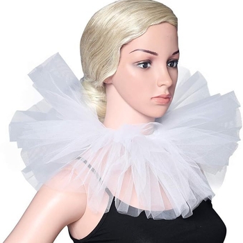 Retro stiliaus vyriški ir moteriški universalūs europietiški ir amerikietiški paprasti netikri apykaklės tinklelio apykaklės daugiasluoksniai pūsti siūlai, aksesuarai užsienio prekybai, plaukų karta