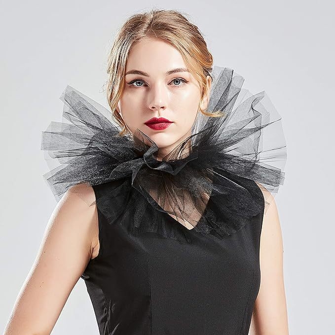 Retro stiliaus vyriški ir moteriški universalūs europietiški ir amerikietiški paprasti netikri apykaklės tinklelio apykaklės daugiasluoksniai pūsti siūlai, aksesuarai užsienio prekybai, plaukų karta