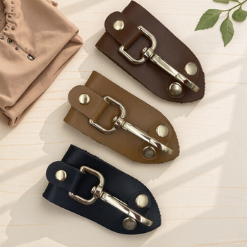 Εξωτερική ρετρό φορητή ζώνη μπρελόκ κρεμαστή μέσης από δέρμα, δερμάτινη ζώνη μόδας, δερμάτινο δαχτυλίδι, πρακτικό αξεσουάρ γάντζου ζώνης