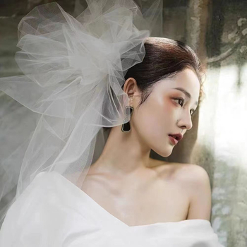 Πέπλο χειρός, φουσκωτό πέπλο, πέπλο στοίβαξης, νυφικό χτένισμα, αξεσουάρ μαλλιών, αξεσουάρ γάμου, φωτογραφικό στούντιο