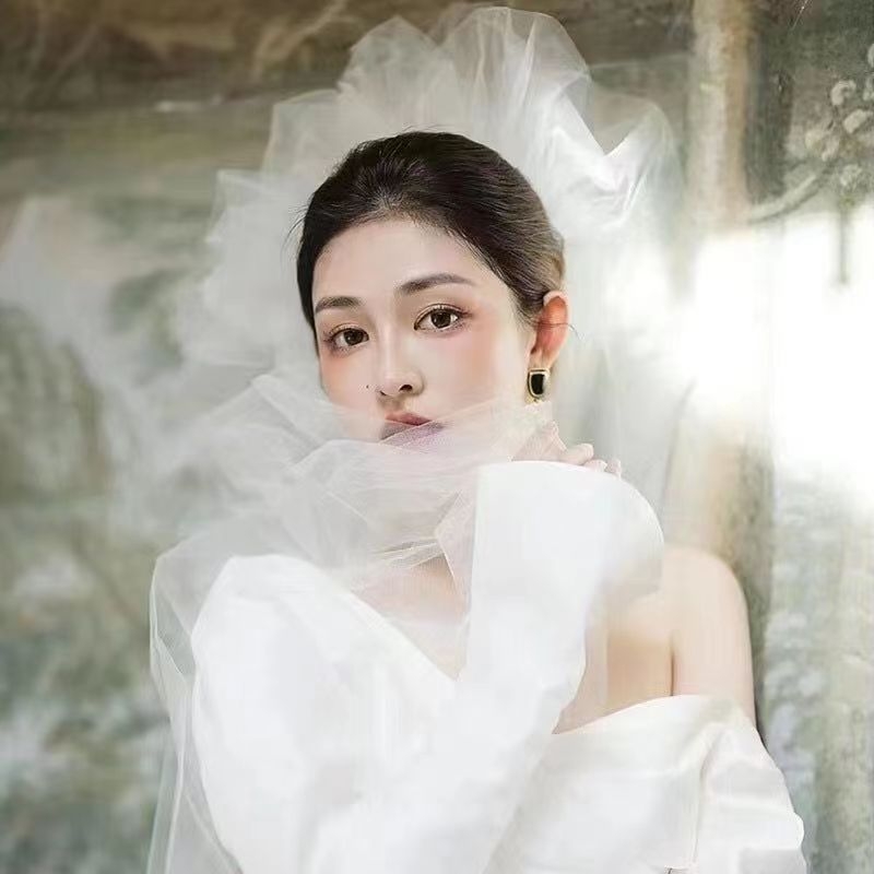 Πέπλο χειρός, φουσκωτό πέπλο, πέπλο στοίβαξης, νυφικό χτένισμα, αξεσουάρ μαλλιών, αξεσουάρ γάμου, φωτογραφικό στούντιο