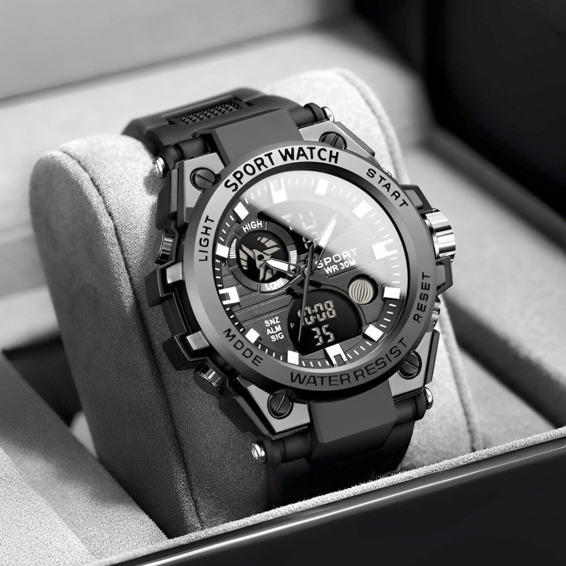 Uus stiilne meeste käekell, põhikooli keskkooliõpilastele, veekindel spordile mõeldud multifunktsionaalne teismelise poisi õues kasutatav elektrooniline käekell