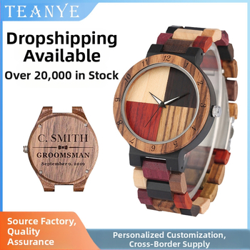 Užsienio prekyba, eksportas, tarpvalstybinė el. prekyba, „Amazon“ perkamiausi mediniai vyriški laikrodžiai, juodmedžio kvarciniai mediniai laikrodžiai, tiesioginis pristatymas