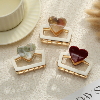 Nauji išskirtiniai 6 cm ilgio meilės ryklio segtukai, mažinantys amžių, patogūs pusplaukiai, plaukų aksesuarai, plaukų aksesuarai, sandėlyje.