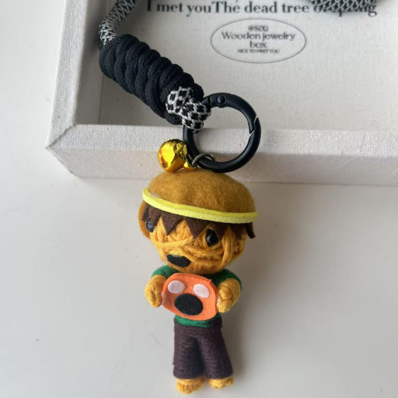 Μάλλινη κούκλα βουντού με δημιουργικό κρεμαστό κόσμημα, μούμια, μπρελόκ, κούκλα, άνδρας και γυναίκα, τσάντα μαθητή, κρεμαστά αξεσουάρ για ζευγάρια