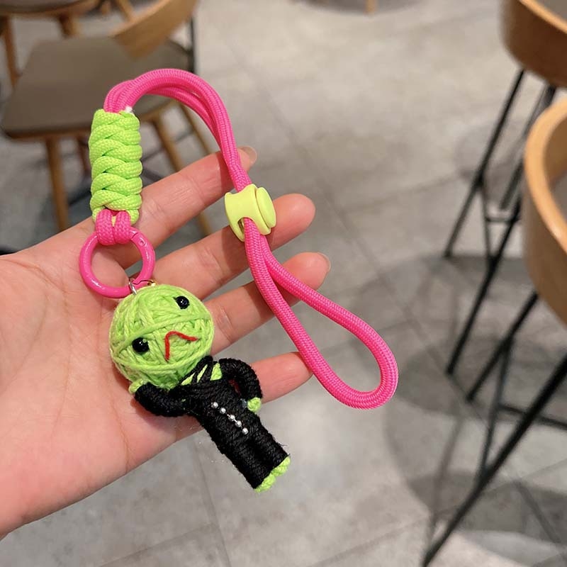 Μάλλινη κούκλα βουντού με δημιουργικό κρεμαστό κόσμημα, μούμια, μπρελόκ, κούκλα, άνδρας και γυναίκα, τσάντα μαθητή, κρεμαστά αξεσουάρ για ζευγάρια