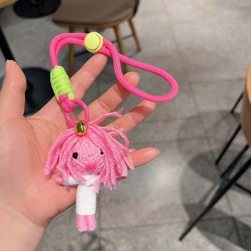 Μάλλινη κούκλα βουντού με δημιουργικό κρεμαστό κόσμημα, μούμια, μπρελόκ, κούκλα, άνδρας και γυναίκα, τσάντα μαθητή, κρεμαστά αξεσουάρ για ζευγάρια