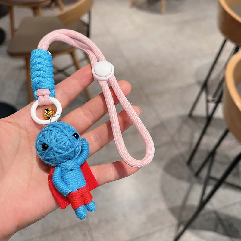 Μάλλινη κούκλα βουντού με δημιουργικό κρεμαστό κόσμημα, μούμια, μπρελόκ, κούκλα, άνδρας και γυναίκα, τσάντα μαθητή, κρεμαστά αξεσουάρ για ζευγάρια