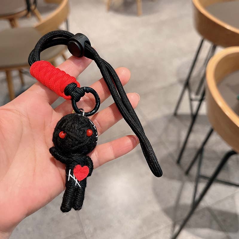 Μάλλινη κούκλα βουντού με δημιουργικό κρεμαστό κόσμημα, μούμια, μπρελόκ, κούκλα, άνδρας και γυναίκα, τσάντα μαθητή, κρεμαστά αξεσουάρ για ζευγάρια