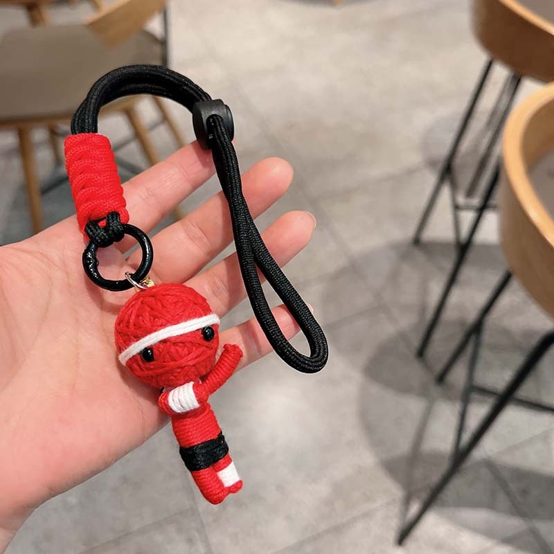 Μάλλινη κούκλα βουντού με δημιουργικό κρεμαστό κόσμημα, μούμια, μπρελόκ, κούκλα, άνδρας και γυναίκα, τσάντα μαθητή, κρεμαστά αξεσουάρ για ζευγάρια