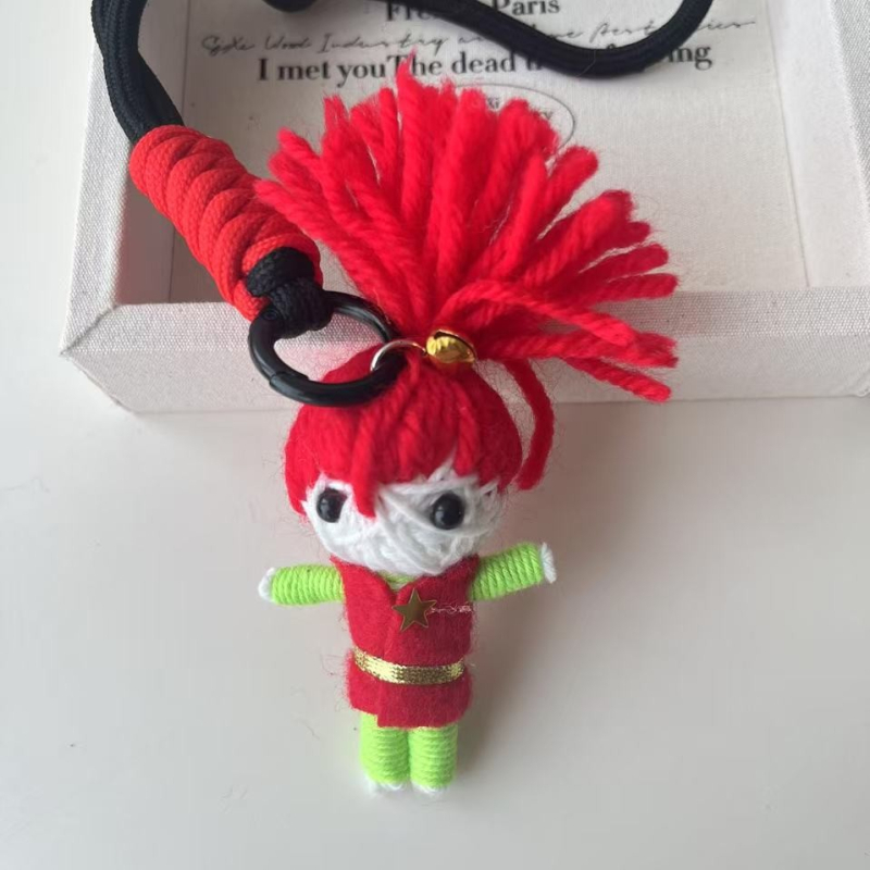 Μάλλινη κούκλα βουντού με δημιουργικό κρεμαστό κόσμημα, μούμια, μπρελόκ, κούκλα, άνδρας και γυναίκα, τσάντα μαθητή, κρεμαστά αξεσουάρ για ζευγάρια