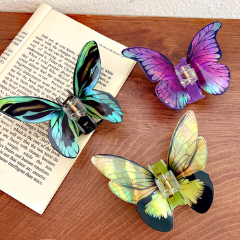 Uus tipptasemel meelesimulatsiooni liblikate haaratsiklamber elegantne ilus peakate juuksenõelaga juuste haiklõksudega juukseaksessuaarid