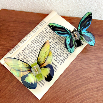 Uus tipptasemel meelesimulatsiooni liblikate haaratsiklamber elegantne ilus peakate juuksenõelaga juuste haiklõksudega juukseaksessuaarid