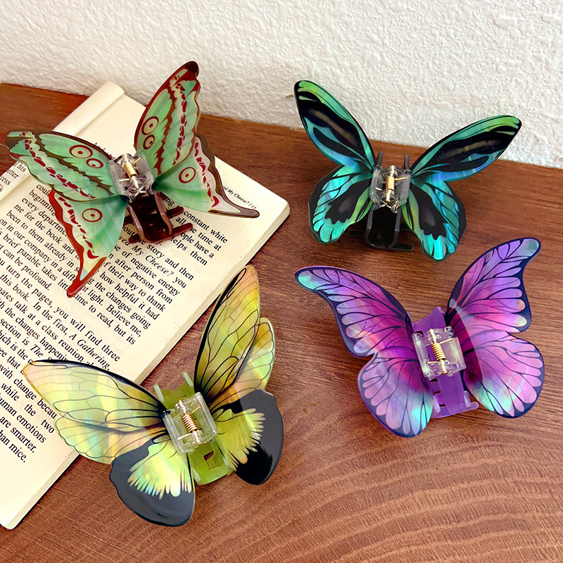 Uus tipptasemel meelesimulatsiooni liblikate haaratsiklamber elegantne ilus peakate juuksenõelaga juuste haiklõksudega juukseaksessuaarid