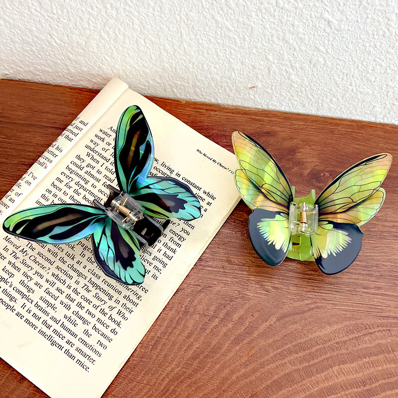 Uus tipptasemel meelesimulatsiooni liblikate haaratsiklamber elegantne ilus peakate juuksenõelaga juuste haiklõksudega juukseaksessuaarid