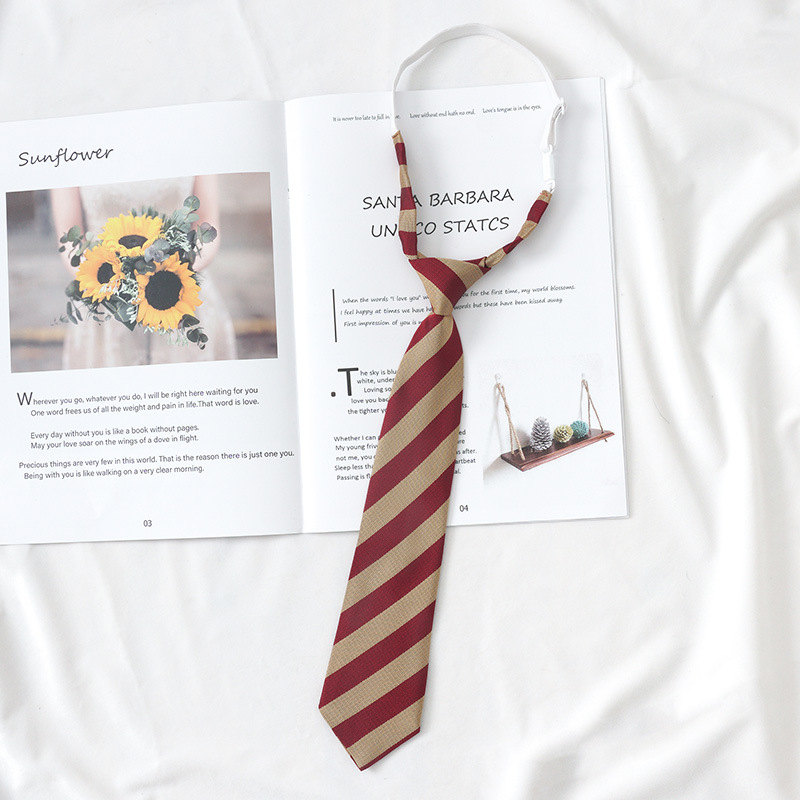 Vyno raudonumo mėlynai dryžuotas japoniško stiliaus marškinių formos kaklaraištis, moteriškas, peteliškės spalvos, be rankų, DK aksesuarai